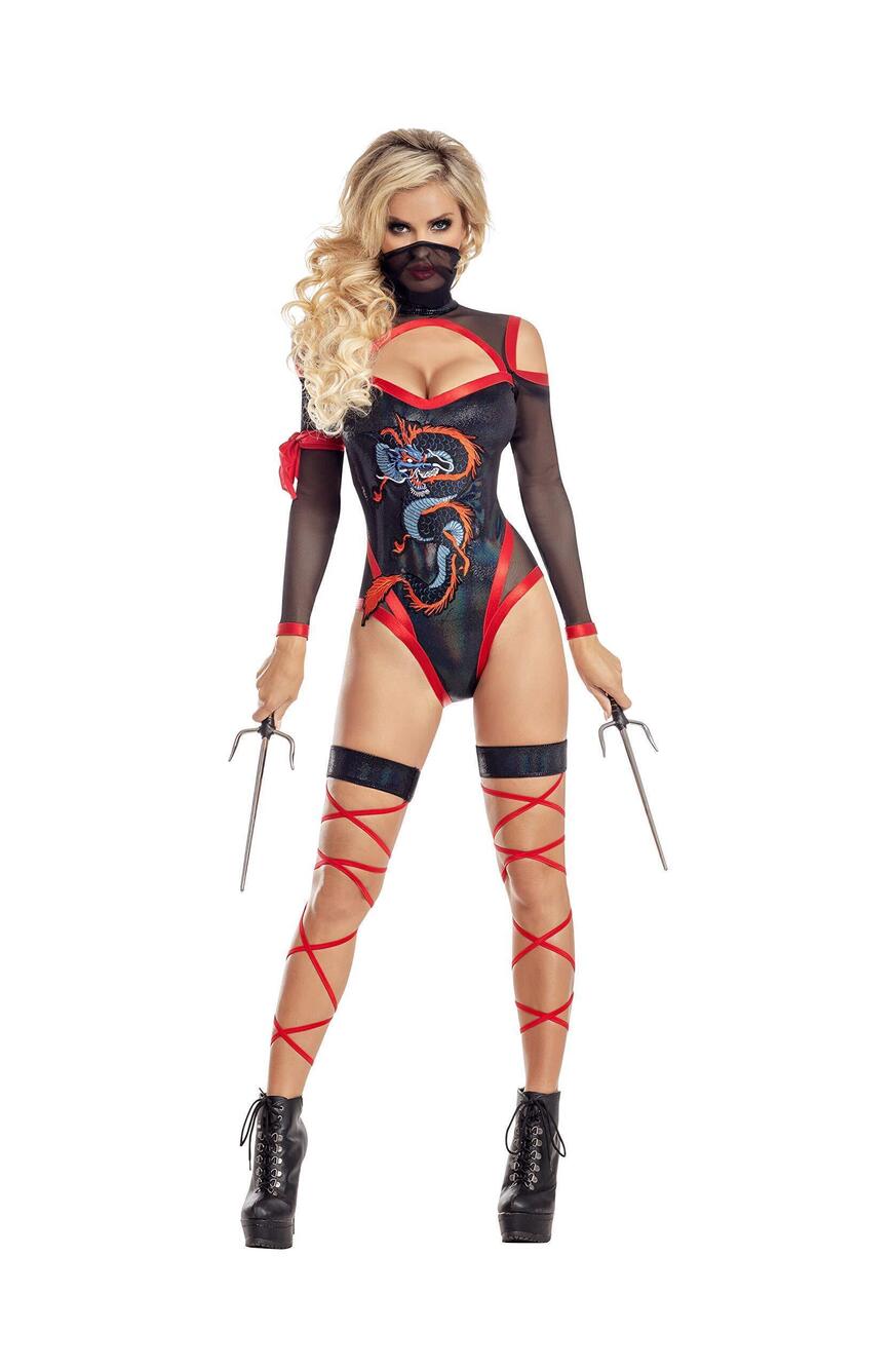 7757 Crouching Dragon Ninja, Medium Black